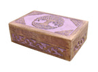 Hand Carved Jewelry Trinket Keepsake Wooden Storage Box (Celtic Tree of Life, Large) - DharmaObjects