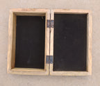 Hand Carved Jewelry Trinket Keepsake Wooden Storage Box Triple Moon - DharmaObjects