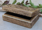 Egyptian Eye of Horus Hand Carved Jewelry Trinket Keepsake Wooden Storage Box - DharmaObjects