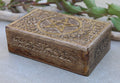 Hand Carved Pentagram Star Wooden Box Keepsake Jewelry Storage - DharmaObjects