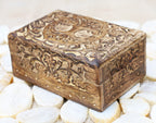 Tree Of Life Hand Carved Jewelry Storage Keepsake Wooden Box - DharmaObjects