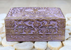 Tree Of Life Hand Carved Jewelry Storage Keepsake Wooden Box - DharmaObjects