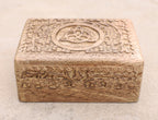 Hand Carved Triquetra Wooden Jewelry, Keepsake, Storage Box