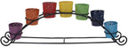 Large Set of 7 Chakra Symbols Votive Tea Light Candle Holder