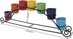 Large Set of 7 Chakra Symbols Votive Tea Light Candle Holder
