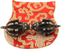 DharmaObjects Tibetan Buddhist Brass (Vajra) Thunderbolt Nine Spokes Dorjee / Dorji (5.5 Inches) - DharmaObjects