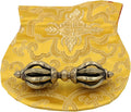 Tibetan Buddhist Brass (Vajra) Thunderbolt Nine Spokes Dorjee/Dorji (3.50 Inches) - DharmaObjects