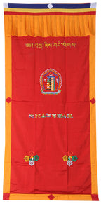 Tibetan Buddhist 8 Lucky Symbols Kalachakra Door Curtain wall hanging - DharmaObjects