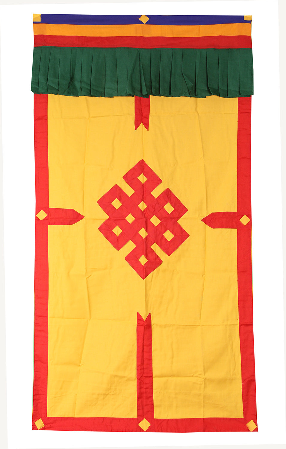 Tibetan Buddhist Endless Knot (Pata) Meditation Shrine Room Door Curtain wall hanging - DharmaObjects