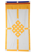 Tibetan Buddhist Endless Knot (Pata) Meditation Shrine Room Door Curtain wall hanging - DharmaObjects