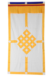 Tibetan Buddhist Endless Knot (Pata) Meditation Shrine Room Door Curtain wall hanging