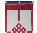 Tibetan Buddhist Endless Knot (Pata) Meditation Shrine Room Door Curtain wall hanging - DharmaObjects