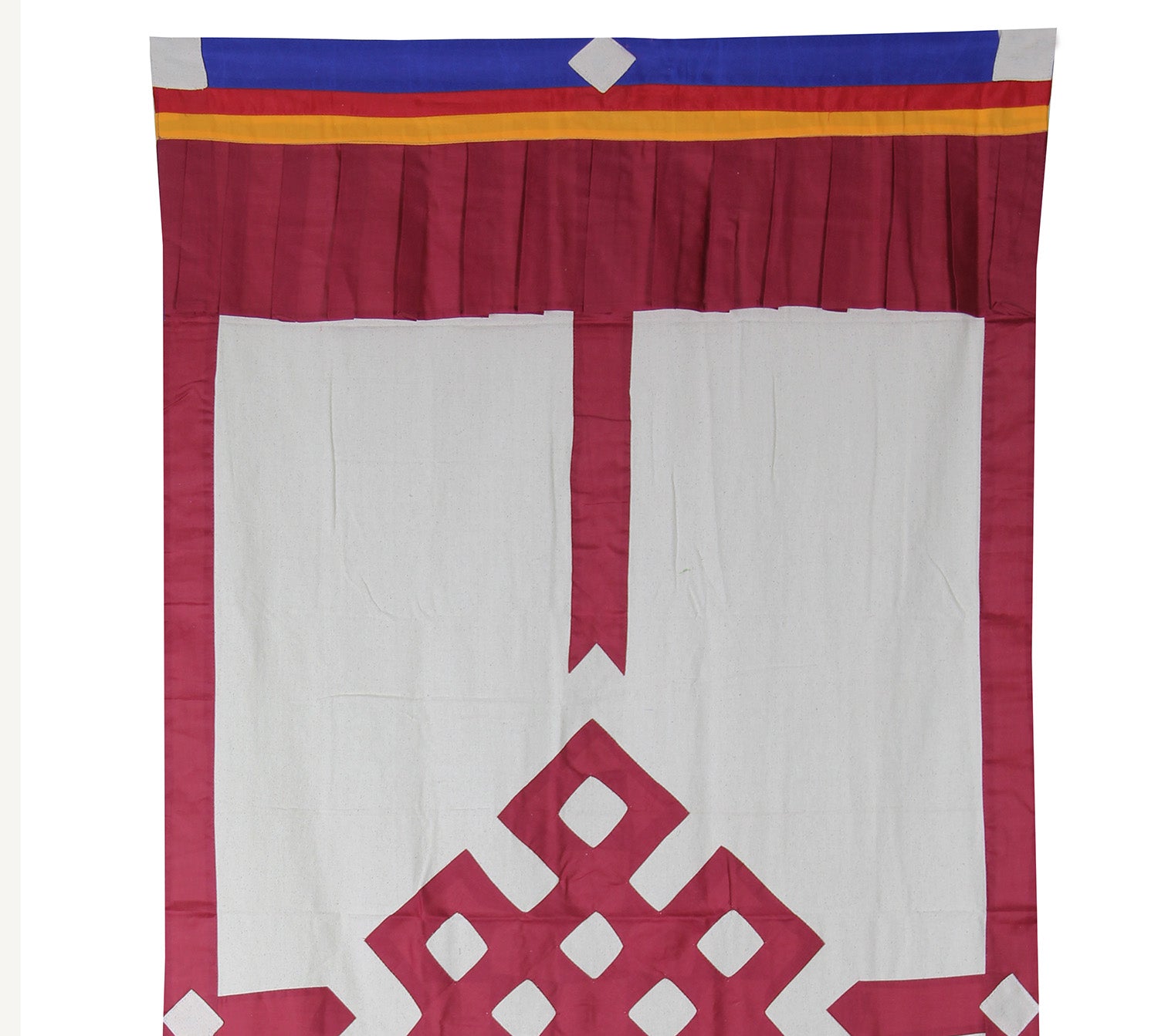Tibetan Buddhist Endless Knot (Pata) Meditation Shrine Room Door Curtain wall hanging - DharmaObjects