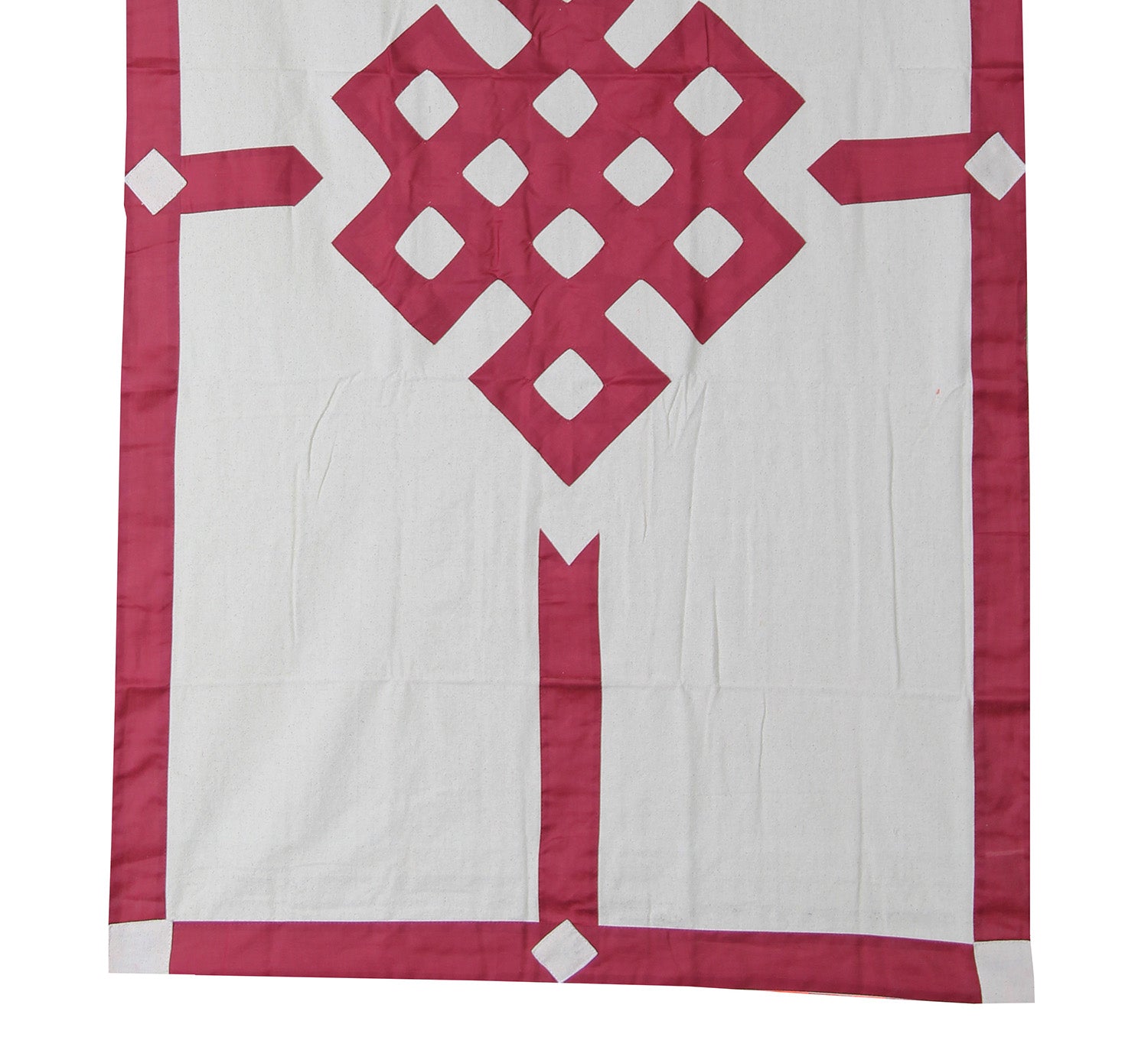 Tibetan Buddhist Endless Knot (Pata) Meditation Shrine Room Door Curtain wall hanging - DharmaObjects