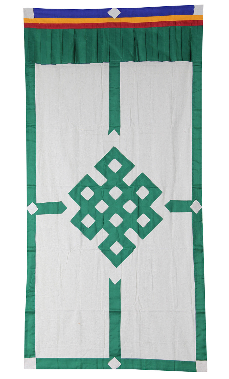 Tibetan Buddhist Endless Knot (Pata) Meditation Shrine Room Door Curtain wall hanging - DharmaObjects