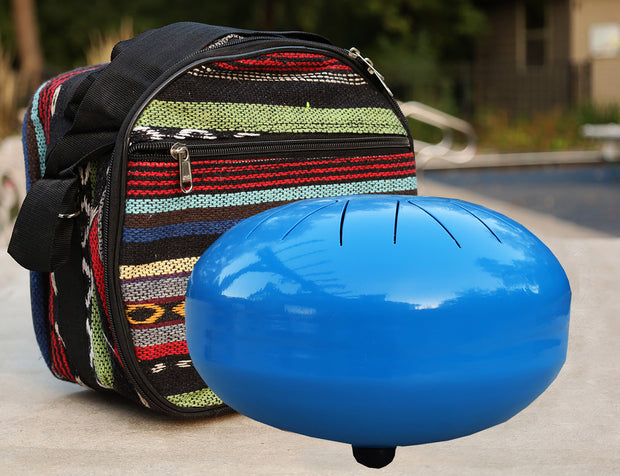 Steel Tongue Drum 11 Notes 10 Inches Tank Drum, Handpan Drum, Chakra Drum, Percussion with Padded Travel Bag and Mallets