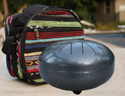 Steel Tongue Drum 11 Notes 10 Inches Tank Drum, Handpan Drum, Chakra Drum, Percussion with Padded Travel Bag and Mallets