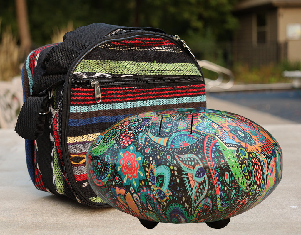 Steel Tongue Drum 8 Notes 10 Inches Tank Drum, Handpan Drum, Chakra Drum, Percussion with Mallets and Travel Bag