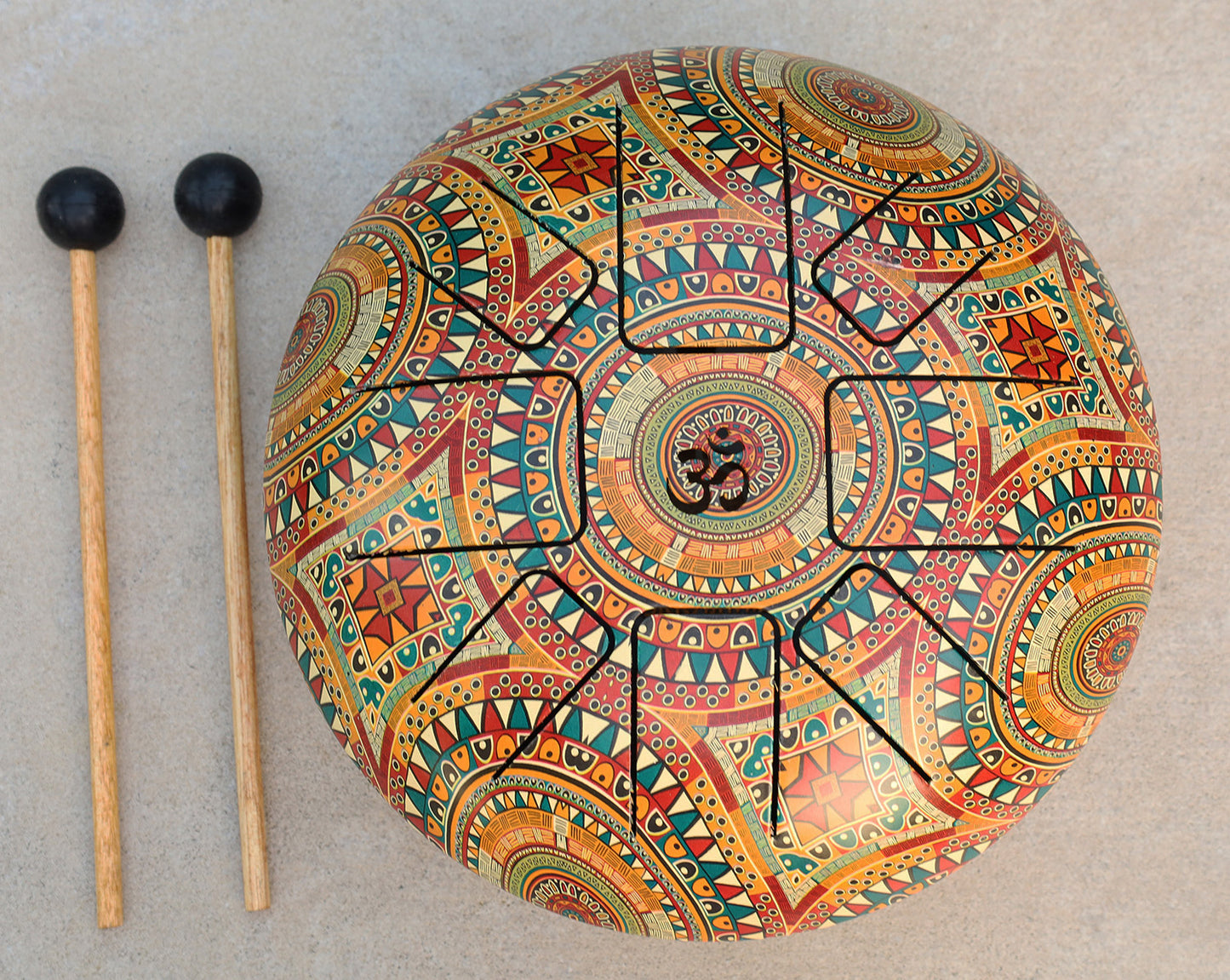 Steel Tongue Drum 8 Notes 10 Inches Tank Drum, Handpan Drum, Chakra Drum, Percussion with Mallets and Travel Bag