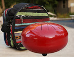 Steel Tongue Drum 11 Notes 10 Inches Tank Drum, Handpan Drum, Chakra Drum, Percussion with Padded Travel Bag and Mallets (Red)
