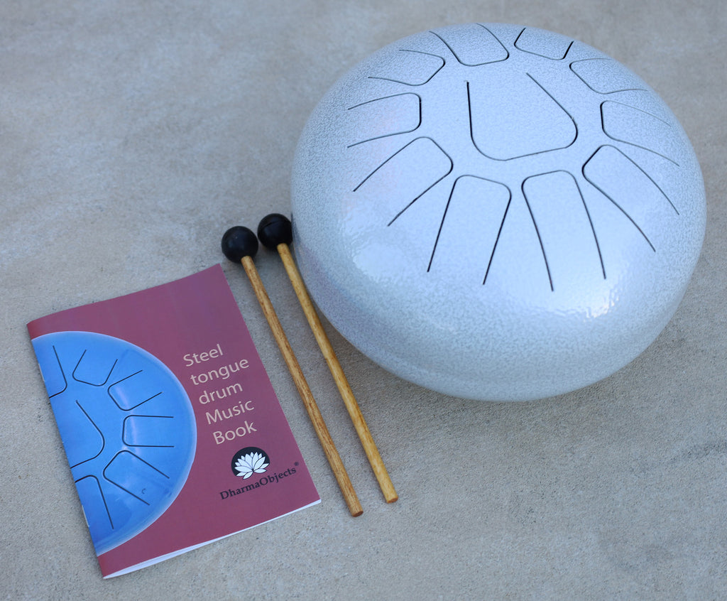 Steel Tongue Drum 11 Notes 12 Inches Tank Drum, Handpan Drum, Chakra Drum, Percussion with Padded Travel Bag, Mallets and More