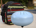Steel Tongue Drum 11 Notes 12 Inches Tank Drum, Handpan Drum, Chakra Drum, Percussion with Padded Travel Bag, Mallets and More