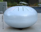 Steel Tongue Drum 11 Notes 10 Inches Tank Drum, Handpan Drum, Chakra Drum, Percussion with Padded Travel Bag and Mallets