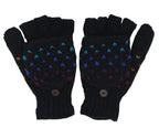 Hand Knit 100% Wool Convertible Finger less Mittens Glove Nepal - DharmaObjects