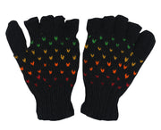 Hand Knit 100% Wool Convertible Finger less Mittens Glove Nepal - DharmaObjects