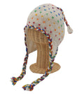 Nepal Hand Knit Ear Flaps Beanie Ski Wool Hat & Glove Mitten Set - DharmaObjects