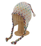 Nepal Hand Knit Ear Flaps Beanie Ski Wool Hat & Glove Mitten Set - DharmaObjects