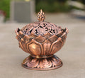 Large Heavy Duty Multi Purpose Charcoal Incense Burner 4 Inches Tall - DharmaObjects