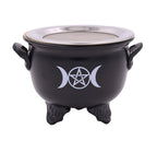 Large Metal Charcoal Screen Incense Burner (Triquetra) - DharmaObjects