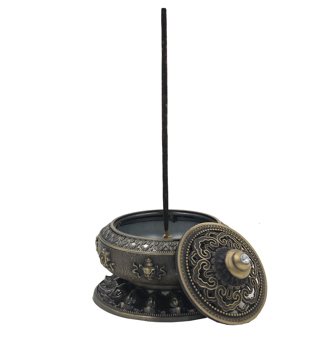 Charcoal Incense Burner 3 Inches Tall - DharmaObjects