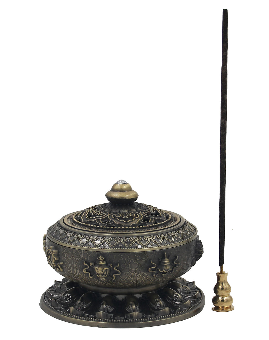 Charcoal Incense Burner 3 Inches Tall - DharmaObjects