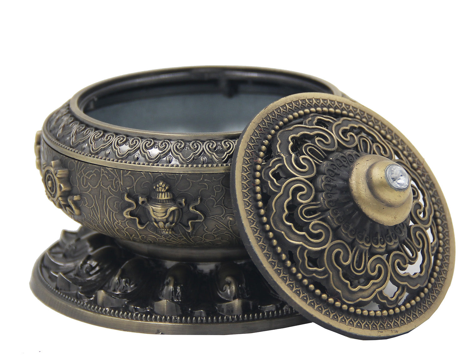 Charcoal Incense Burner 3 Inches Tall - DharmaObjects