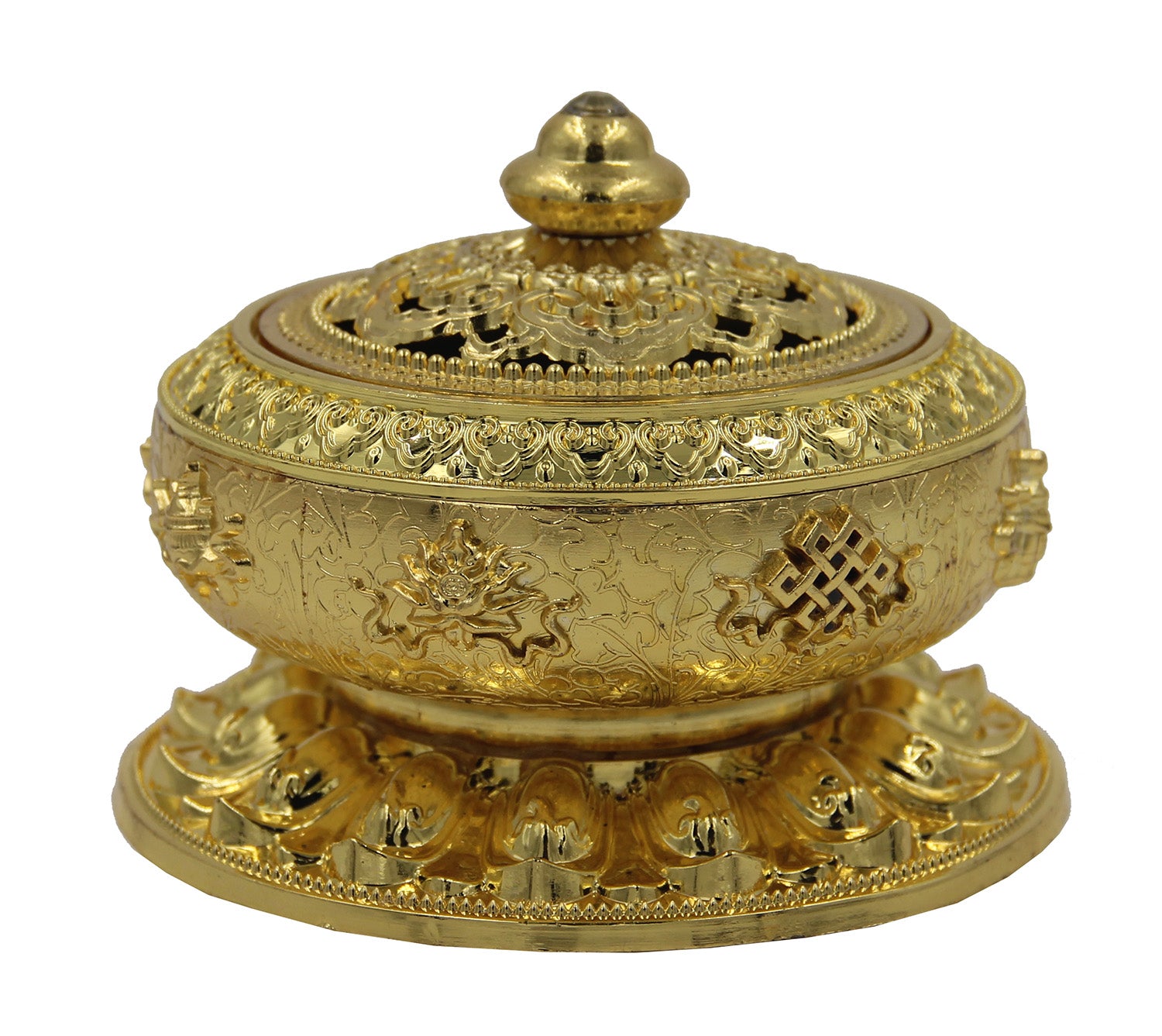 Charcoal Incense Burner 3 Inches Tall - DharmaObjects