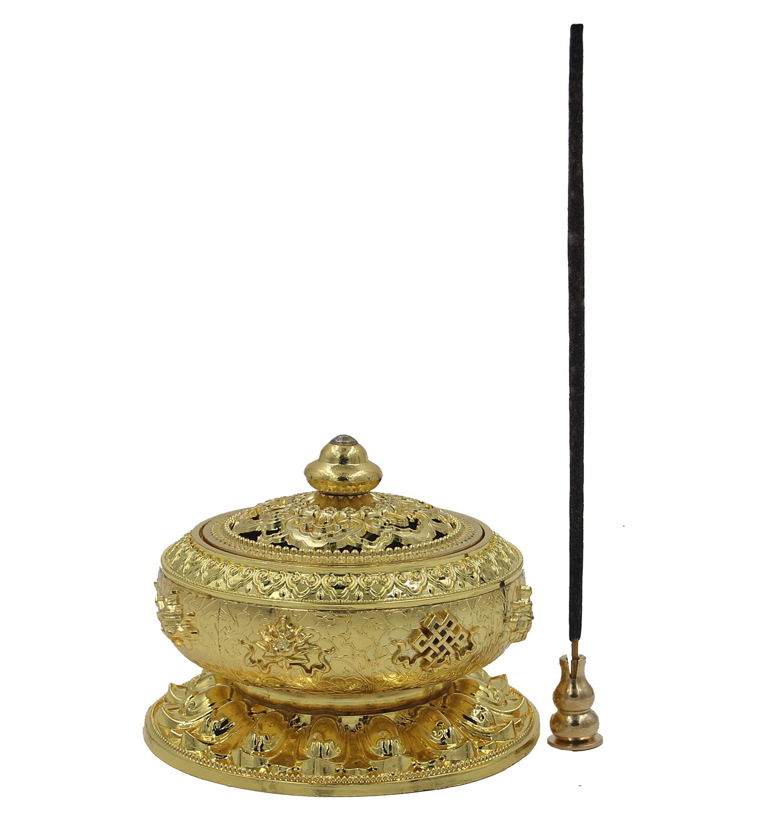 Charcoal Incense Burner 3 Inches Tall - DharmaObjects