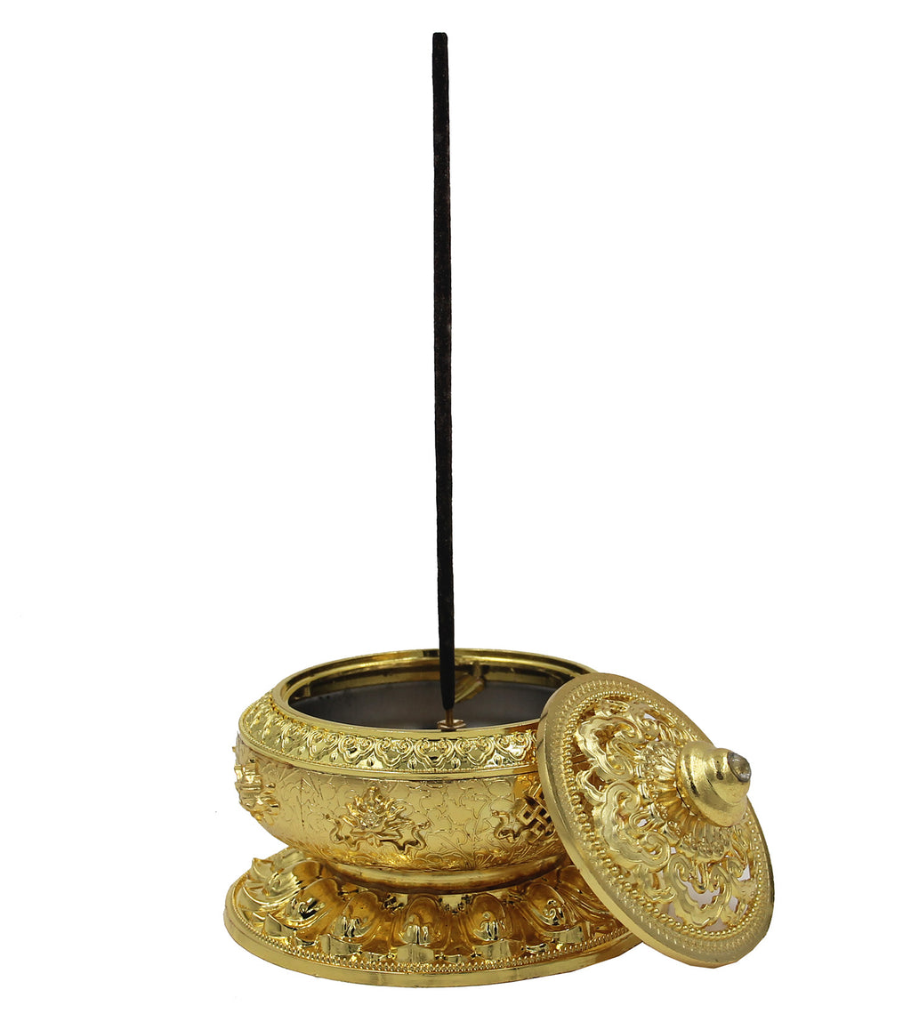 Charcoal Incense Burner 3 Inches Tall - DharmaObjects