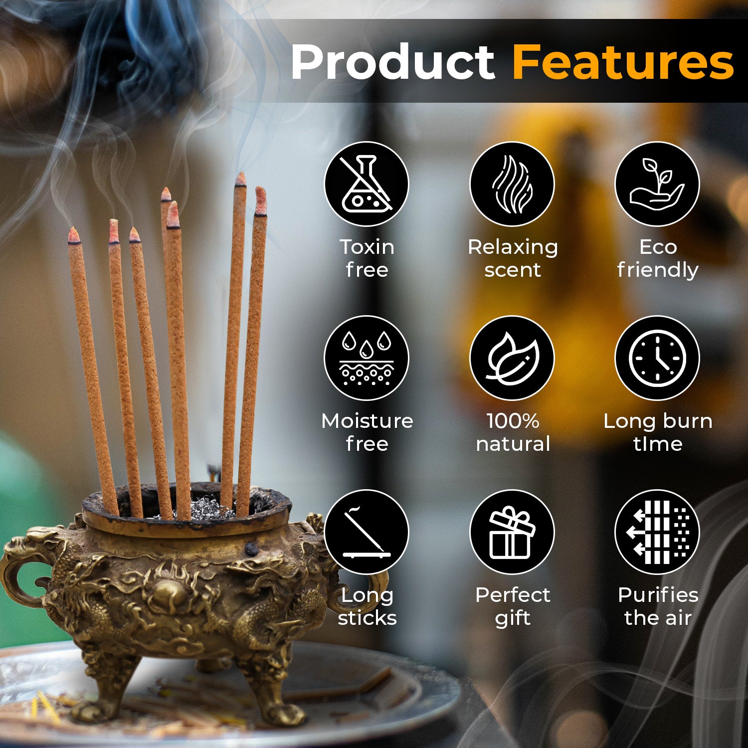 5 Packs Variety Tibetan Spiritual and Medicinal Incense Sticks - DharmaObjects