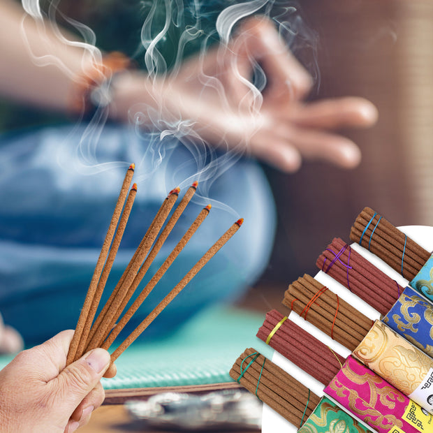 5 Packs Variety Tibetan Spiritual and Medicinal Incense Sticks
