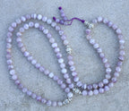Tibetan Amethyst 108 Bead Meditation Mala | Om Mani Padme Hum Prayer Beads | Buddhist Gemstone Japa Mala | Yoga Spiritual Gift - DharmaObjects