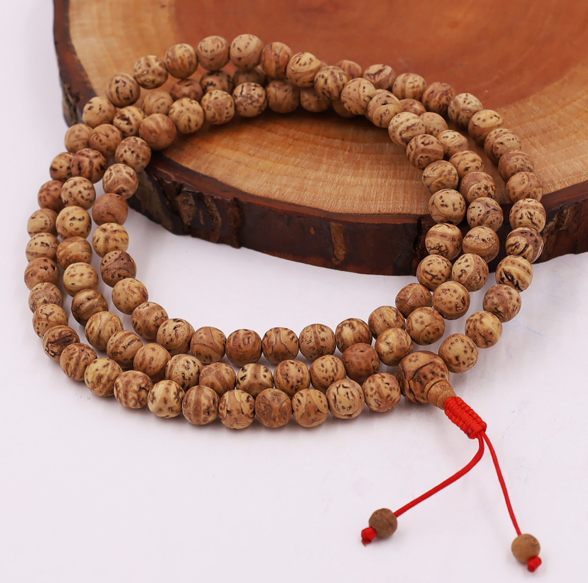 Natural Genuine Bodhi Seed Mala Prayer Mala 108 Beads - DharmaObjects