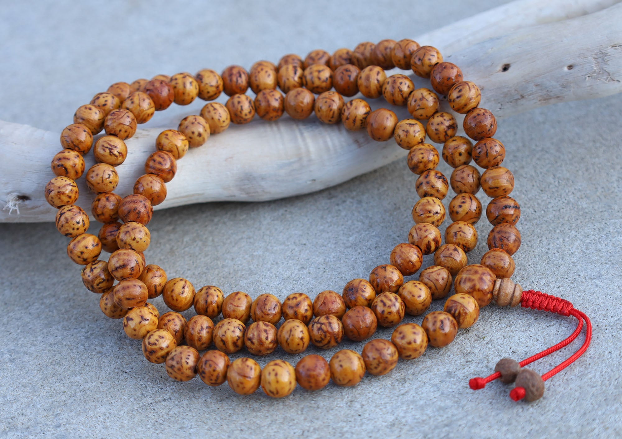 Tibetan Buddhist Meditation Bodhi Seed Mala Rosary 108 Beads With Free Mala Box - DharmaObjects
