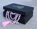 Gemstone Buddha Charm 108 Beads Mala With Box - DharmaObjects
