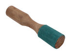 Tibetan Hard Wood Easy Play Singing Bowl Leather-Wrapped Striker, Mallet - DharmaObjects