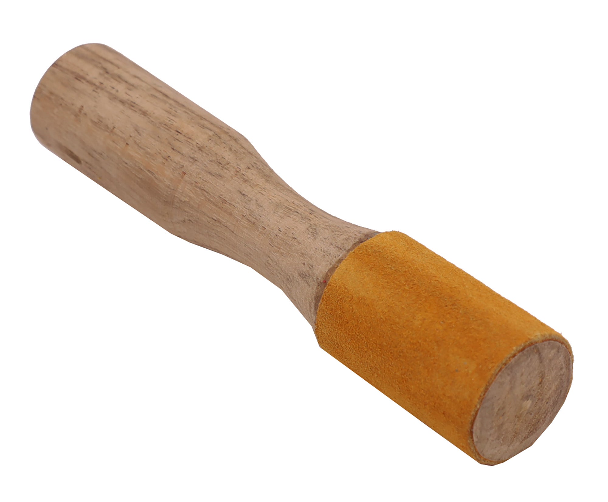 Tibetan Hard Wood Easy Play Singing Bowl Leather-Wrapped Striker, Mallet - DharmaObjects