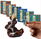 Namaste India Premium Backflow Cone Incense Gift Pack 6 Box - DharmaObjects