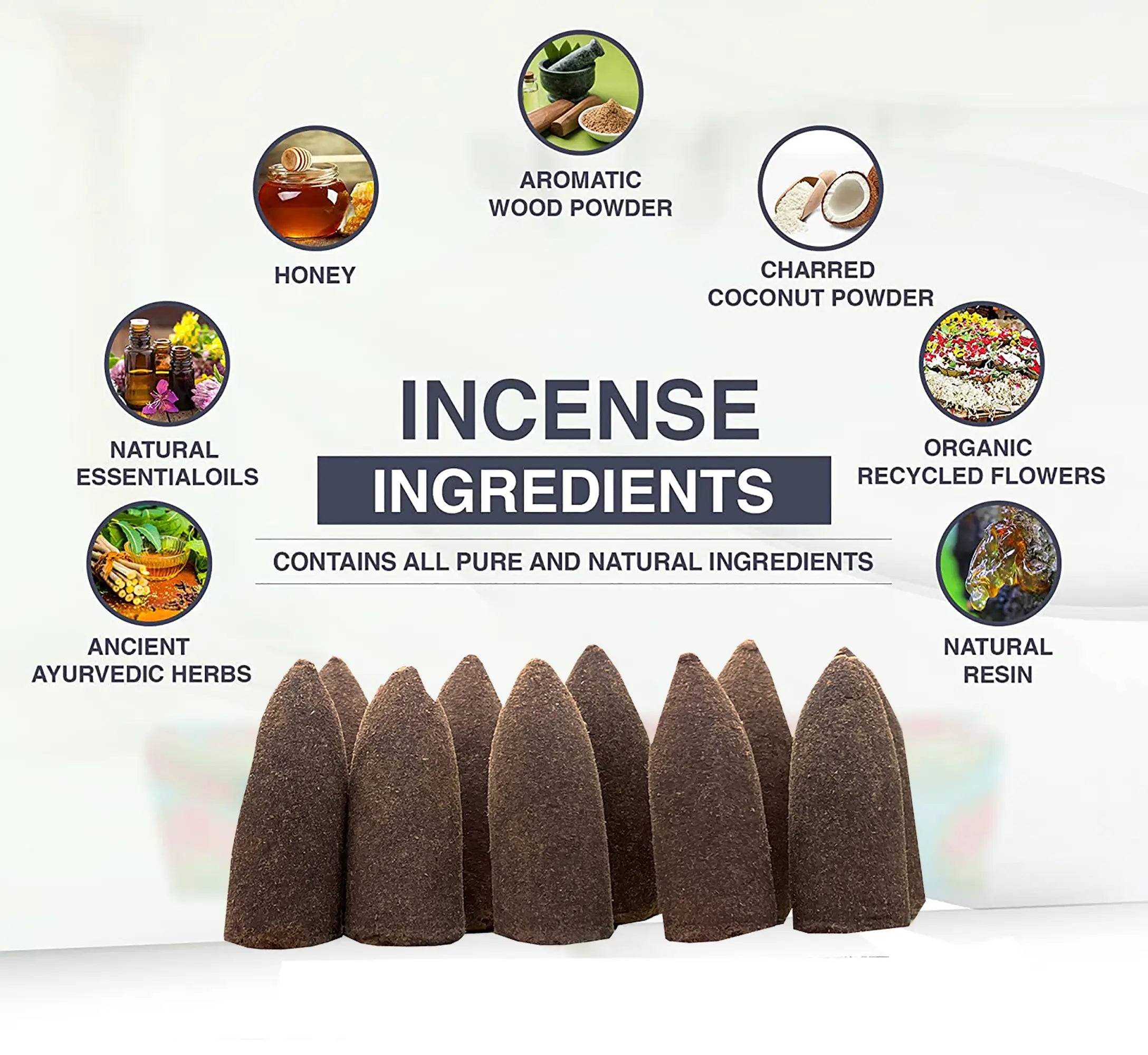 Namaste India Premium Backflow Cone Incense Gift Pack 6 Box - DharmaObjects