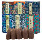 Namaste India Premium Backflow Cone Incense Gift Pack 6 Box - DharmaObjects